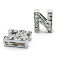 Initial Alphabet All Small Letter Cubic Zirconia Silver Necklace Birthday Gifts For Women Girls