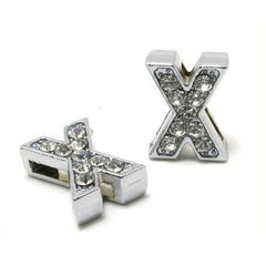 Initial Alphabet All Small Letter Cubic Zirconia Silver Necklace Birthday Gifts For Women Girls