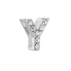 Initial Alphabet All Small Letter Cubic Zirconia Silver Necklace Birthday Gifts For Women Girls