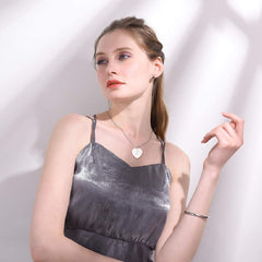 Heart Stainless Steel Personalized Engraved Letter Necklace Pendant Chain Unisex