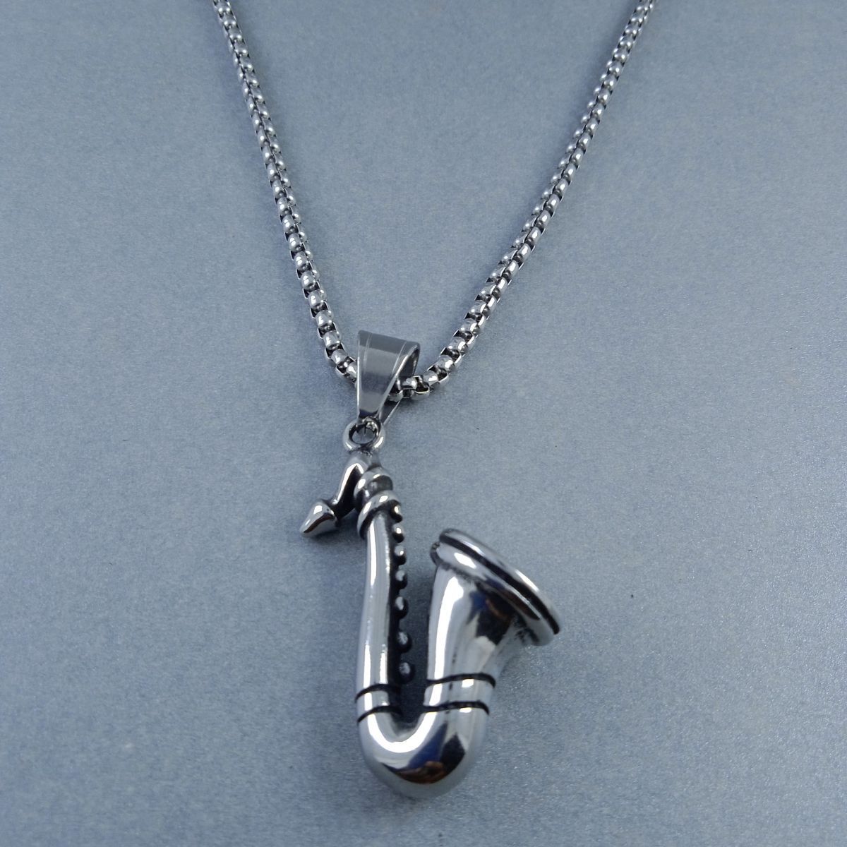 Antique Silver Design Stainless Steel Necklace Pendant Chain