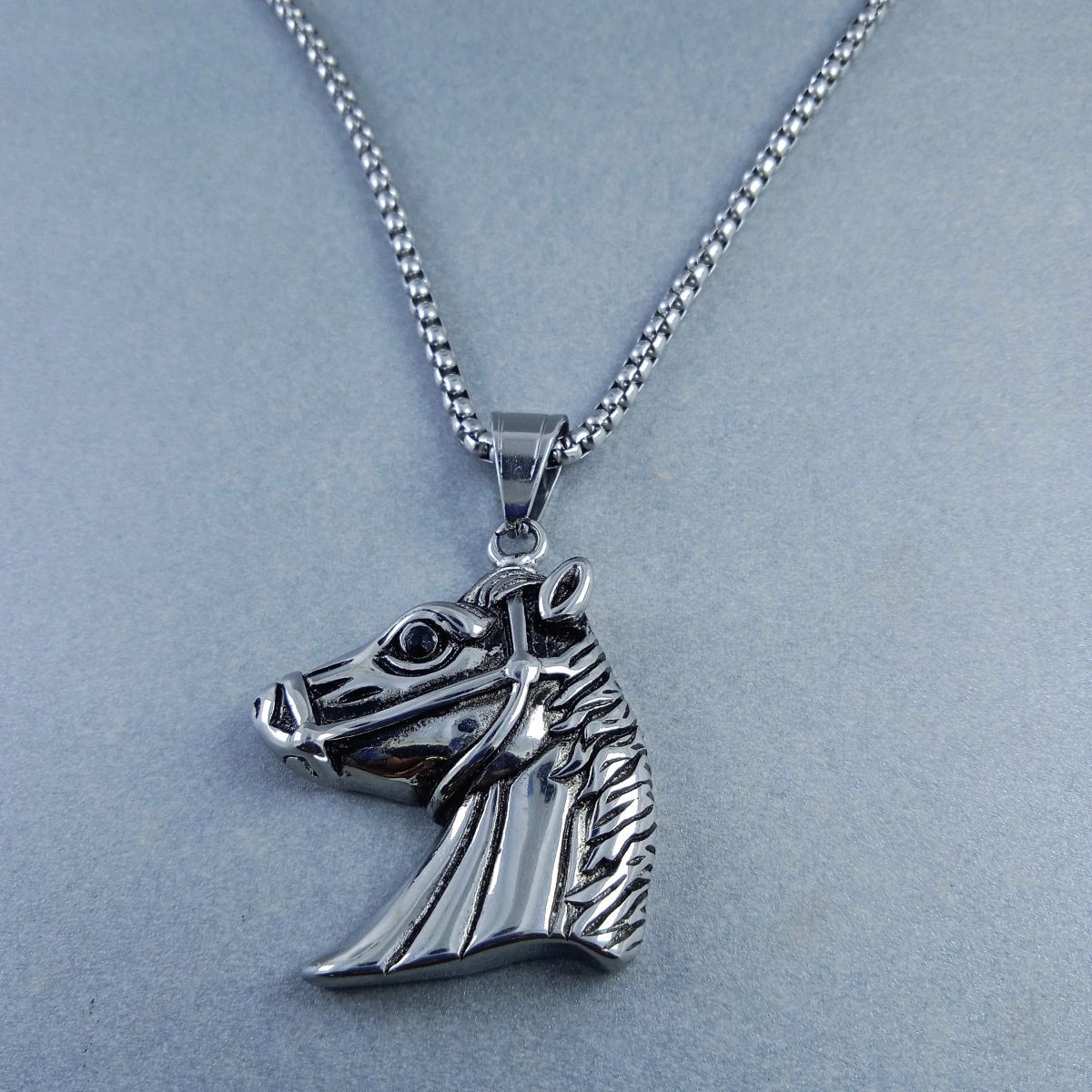 Antique Silver Design Stainless Steel Necklace Pendant Chain