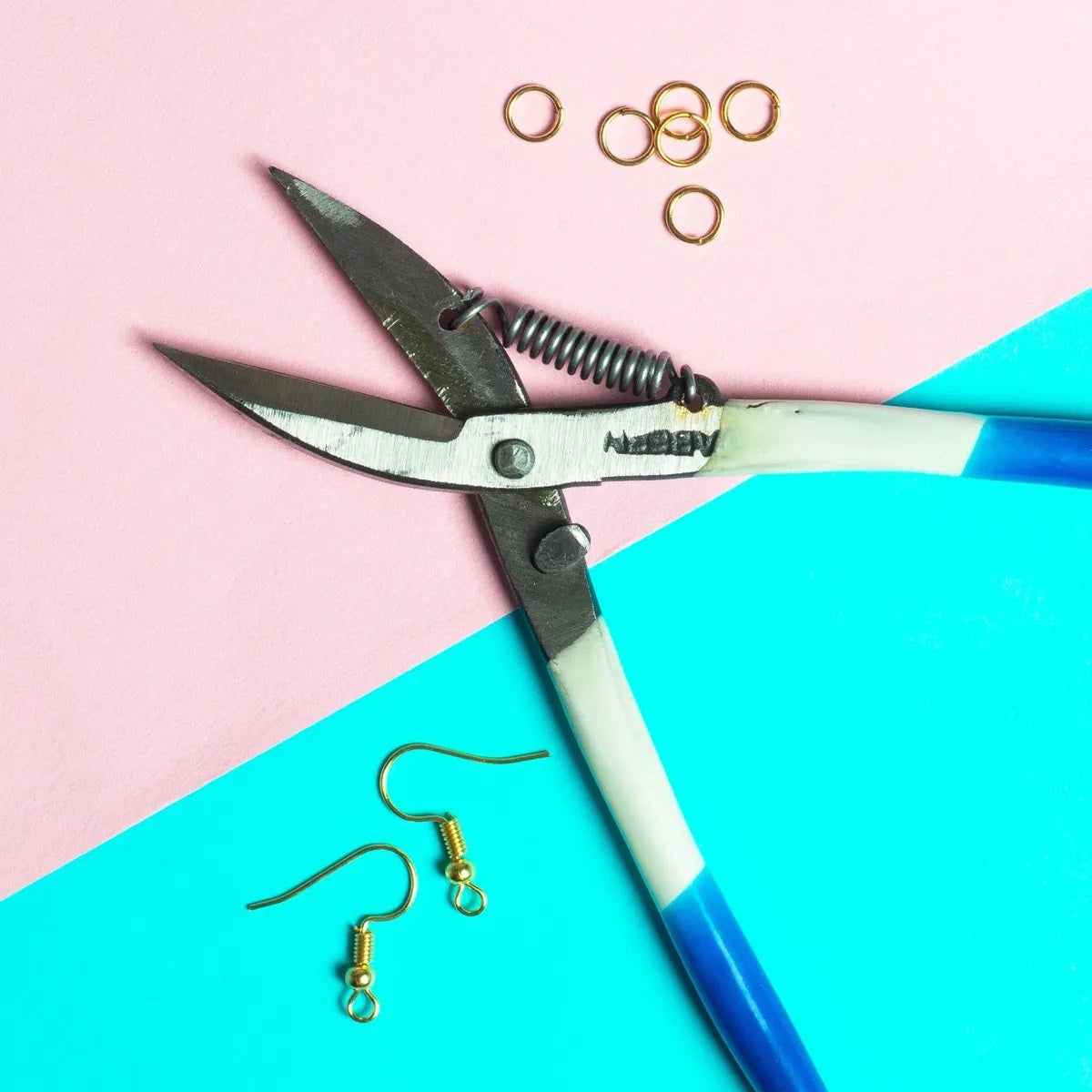 Blue White Wire Cutter Plier