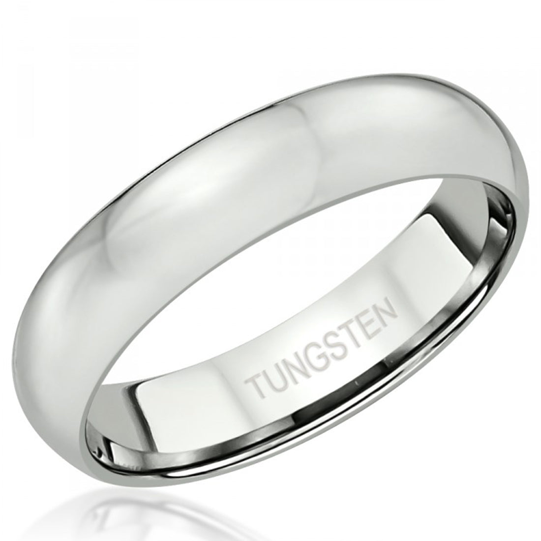 Stylish Classic Tungsten Rhodium Wedding Engagement Band Ring Boys
