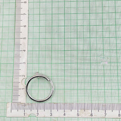 Silver Copper Band Ring Adjustable Free Size For Women