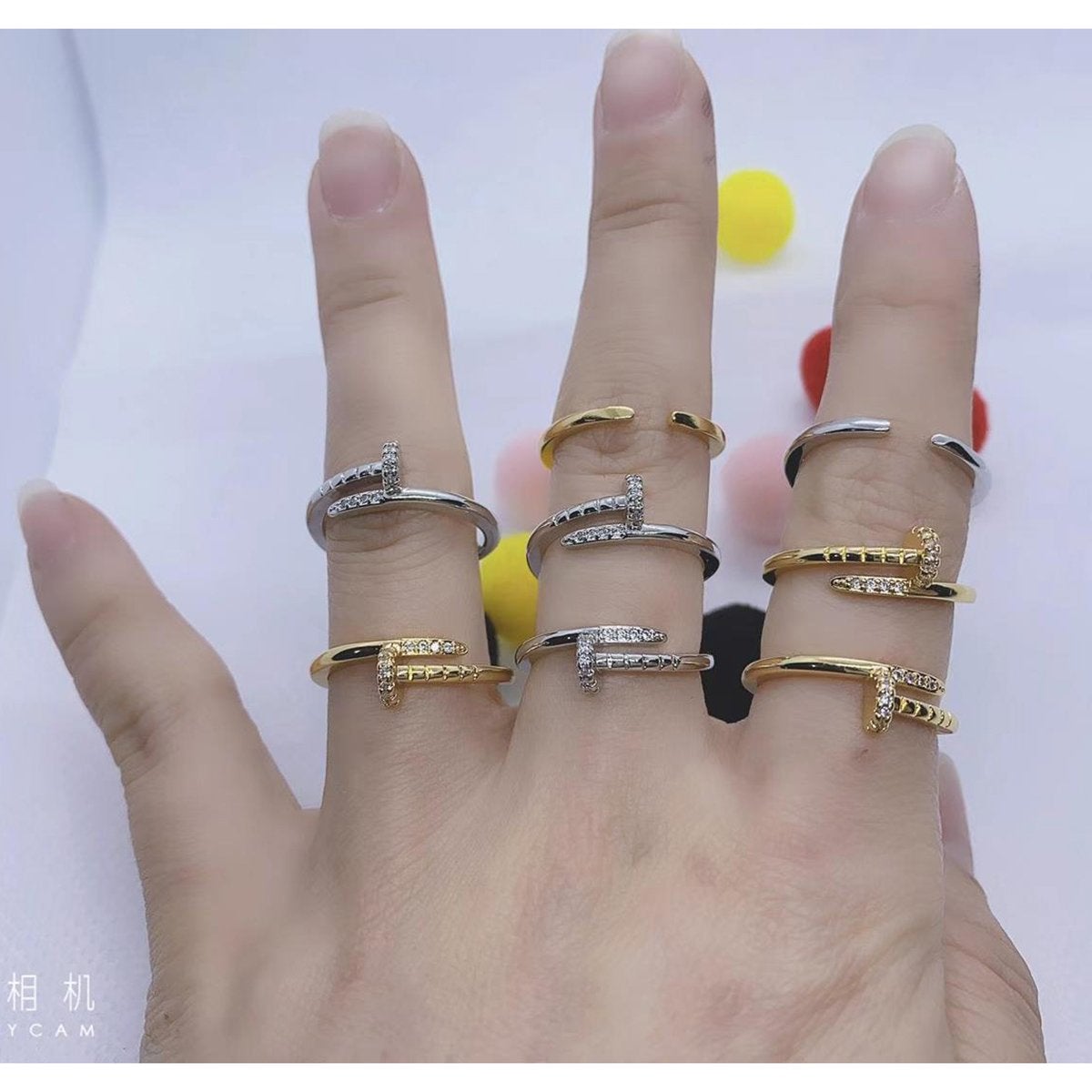 Cartier Silver Copper Band Ring Adjustable Free Size For Women