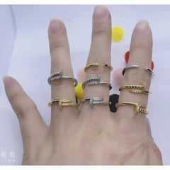 Cartier Silver Copper Band Ring Adjustable Free Size For Women