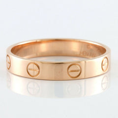 Luxury Screw Stainless Steel Rose Gold Band Ring For Women