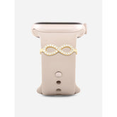 Copper Cubic Zirconia Gold Infinity Watch Charm Band For Women