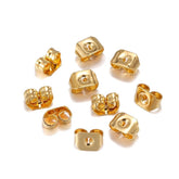 Gold Brass Earring Back Hook Accessories For Women (Pack Of12)