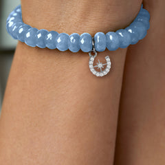 Brass 18k Horseshoe Starburst Embllishment Bracelet For Women