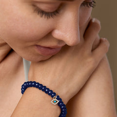 Brass 18k Evil Eye Charm Embellishment Bracelet For Women