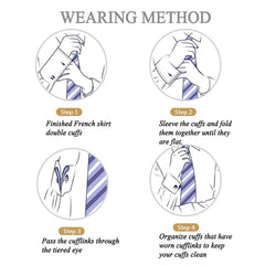 Oval Blue Checks Cufflinks In Box Group2