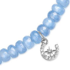 Brass 18k Horseshoe Starburst Embllishment Bracelet For Women