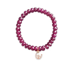 Brass 18k Horseshoe Starburst Embllishment Bracelet For Women