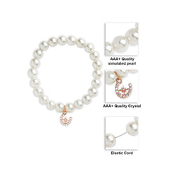 Brass 18k Horseshoe Starburst Embllishment Bracelet For Women