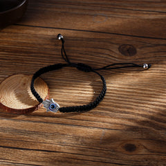 Hamsa Evil Eye Beads Thread Adjustable Bracelet For Men Women