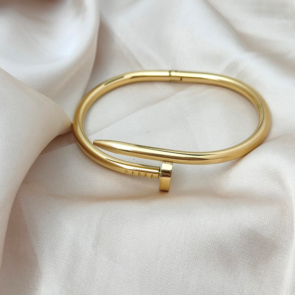 Gold Lined Kada Style Bracelet for Men Mesmerize India
