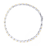 316L Surgical Stainless Steel 22K Gold Rhodium Bracelet For Men