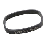 8mm Square Personalized Engraved Stainless Steel Openable Kada Bangle Men