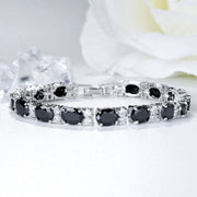 Tennis Black Cubic Zirconia American Diamond Bracelet For Women