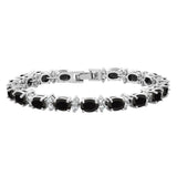 Tennis Black Cubic Zirconia American Diamond Bracelet For Women