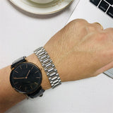 Watch Style Glossy Silver 316L Stainless Steel Bracelet For Men