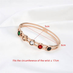 Stainless Steel Rose Gold Openable Kada Bangle Women