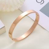 8mm Customized Personalised Laser Engraved Stainless Steel Gold Openable Bangle Cuff Kada For Men