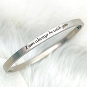 4mm Matte Finish 316 Surgical Stainless Steel Silver Customized Personalised Laser Engraved Kada Bangle Bracelet Unisex