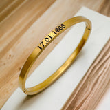 4mm Matte Finish 316 Surgical Stainless Steel Silver Customized Personalised Laser Engraved Kada Bangle Bracelet Unisex