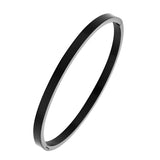 4mm Matte Finish 316 Surgical Stainless Steel Silver Customized Personalised Laser Engraved Kada Bangle Bracelet Unisex