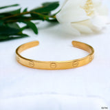 Screw Stainless Steel Gold bangle Kada Cuff Unisex