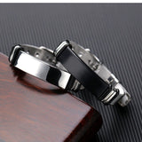 Mesh Stainless Steel Gold Silver Customized Personalised Laser Engraved Wrist Watch Band ID Bracelet For Men