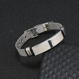 Mesh Stainless Steel Gold Silver Customized Personalised Laser Engraved Wrist Watch Band ID Bracelet For Men