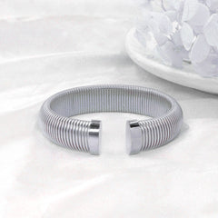 Cobra Snake 18K Gold Anti Tarnish Stainless Steel Open Cuff Kada Bracelet for Women