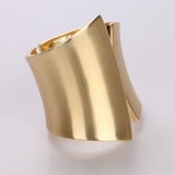 Big Geometry 18K Gold Anti Tarnish Openable Kada Bracelet For Women