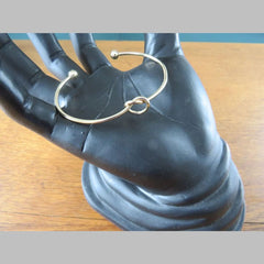 Knot 18K Gold Anti Tarnish Bracelet Cuff For Women