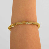 Winded Rope 18K Gold Anti Tarnish Flexible Bracelet Women