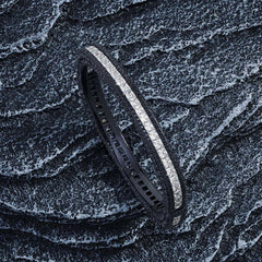 Cushion Cut Solitaire Cubic Zirconia Crystal Red Silver Anti Tarnish Kada Bracelet For Women Group4