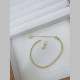 Snake 18K Gold Anti Tarnish Adjustable Chain Bracelet For Women