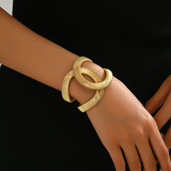 Infinity 18K Gold Openable Kada Bracelet For Women