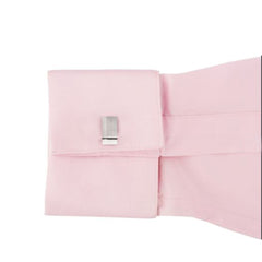 Rectangle Silver Matte Cufflinks In Box