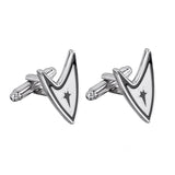 Triangle Silver Star Trek Cufflinks In Box