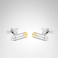 Bullet Silver Cufflinks In Box