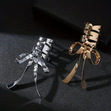 Ribbon 18K Gold Alloy Light Weight Hire Clip Accessories For Women