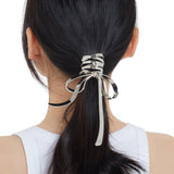 Ribbon 18K Gold Alloy Light Weight Hire Clip Accessories For Women