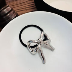 Ribbon Black 18K Gold Stainless Steel Anti Tarnish Hair Band Accessories For Women