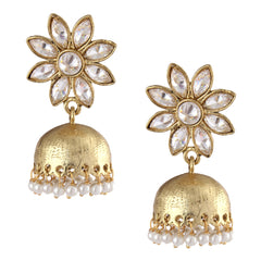Delicate American Diamond Look Jhumki Earring For Women