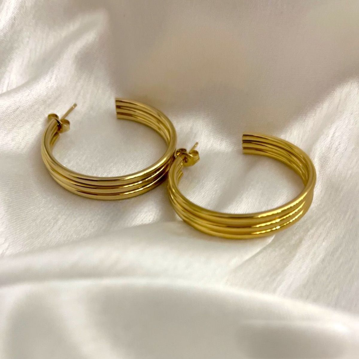 Buy Pilgrim Gold Plated Love Coin Hoop Earrings | About Living